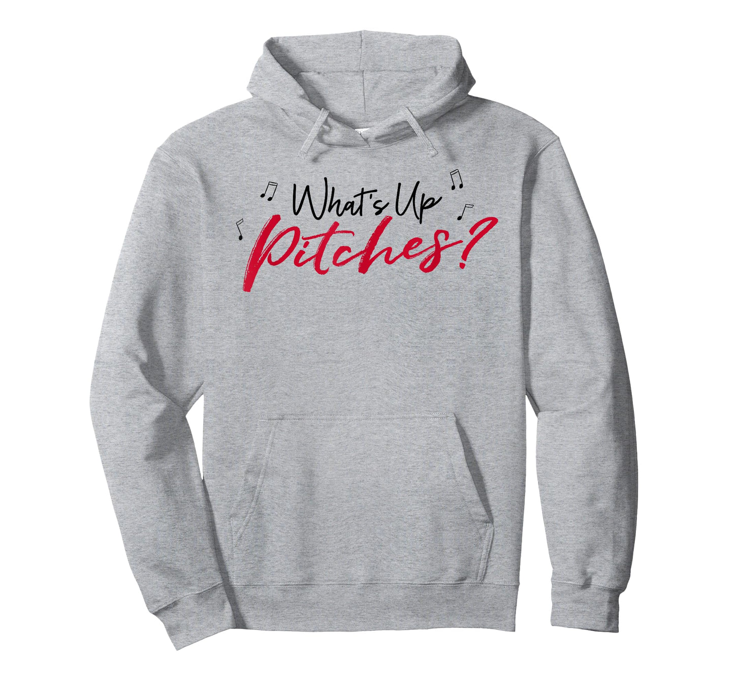 Pitch Perfect "What's Up Pitches?" Black & Red Font T-shirt T-Shirt