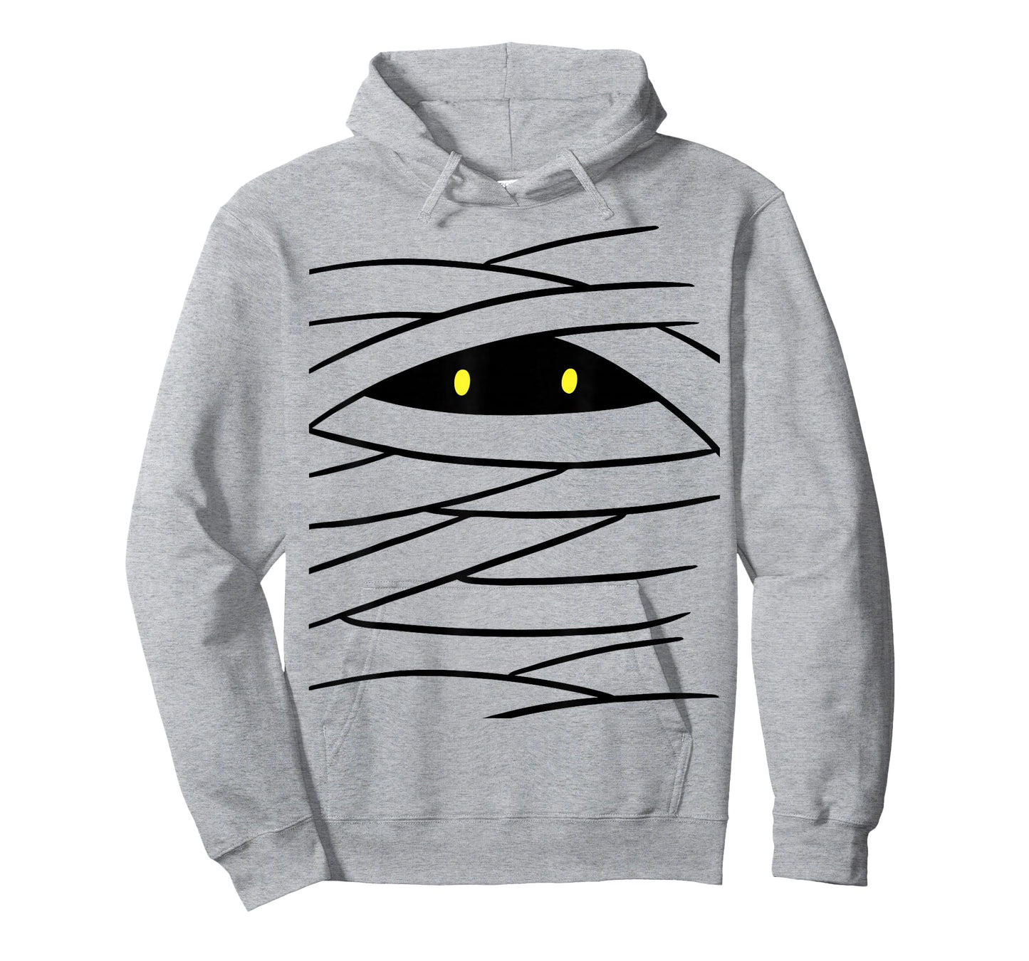 Mummy Costume Easy Haloween Funny Boy Wrap Face Monster Eyes T-Shirt