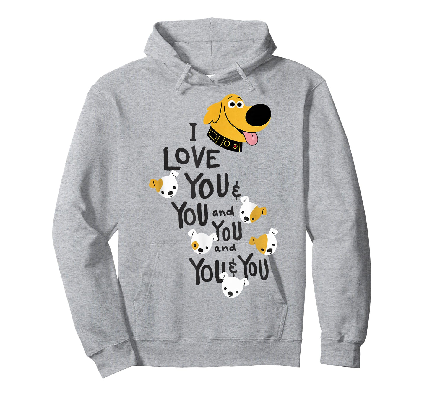 Disney Pixar UP Dug I Love You And You Quote T-Shirt