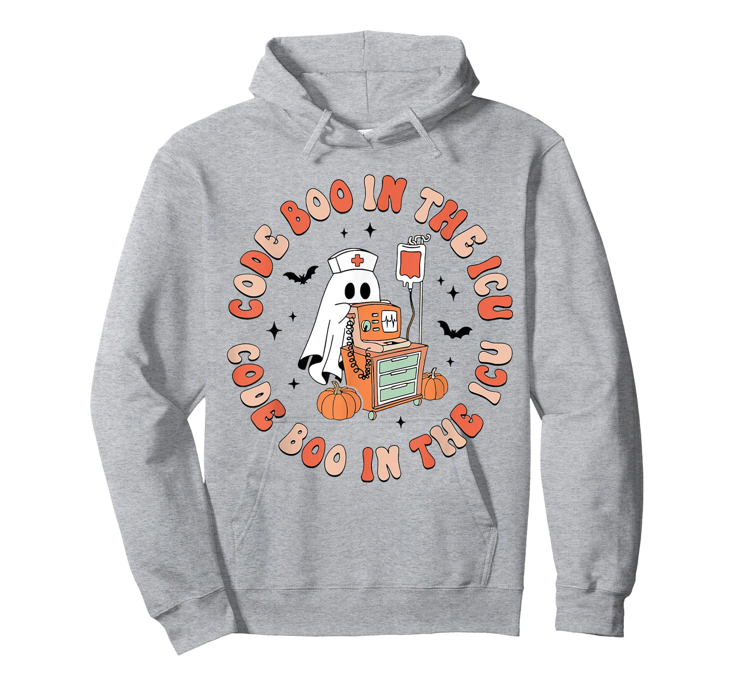 ICU Nurse Halloween Critical Care Nurse ICU Code Boo Crew T-Shirt