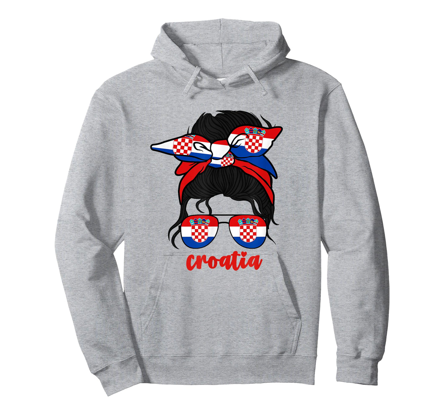 Croatian Girl For Women Hrvatska Croats Croatia Flag Girls T-Shirt