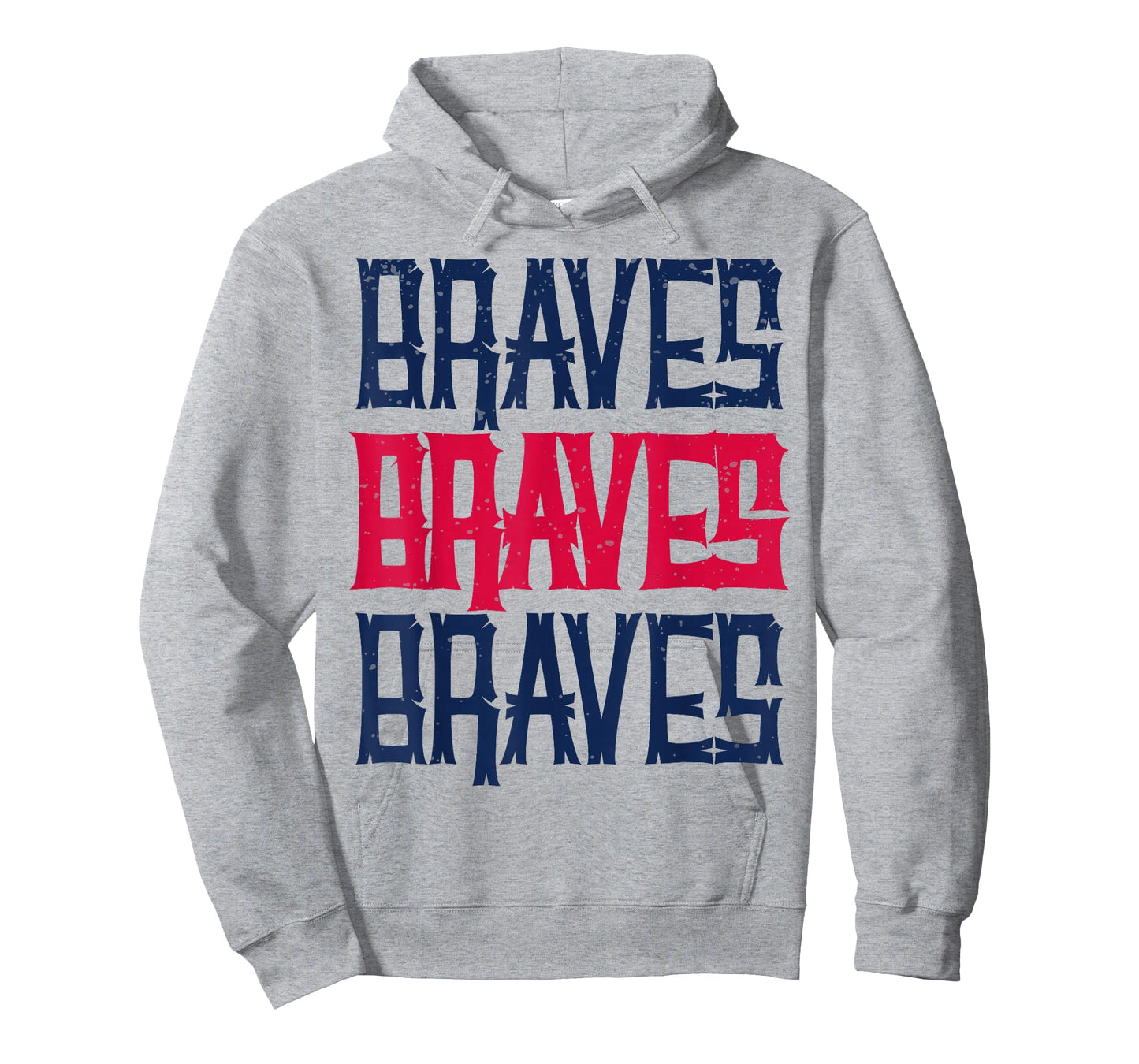 Vintage Braves Retro Three Stripe Weathered Shirt T-Shirt
