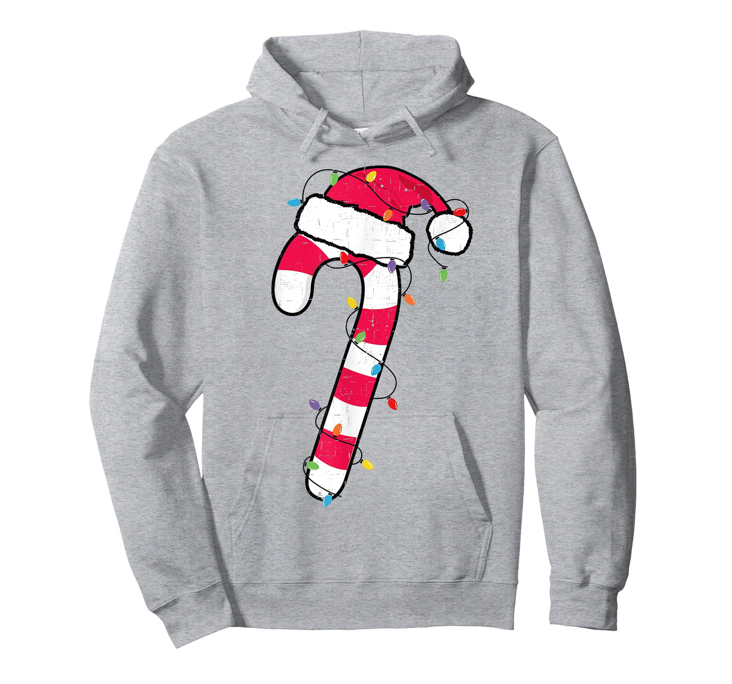 Christmas Candy Cane Santa Xmas Kids Toddler Youth Women Men T-Shirt
