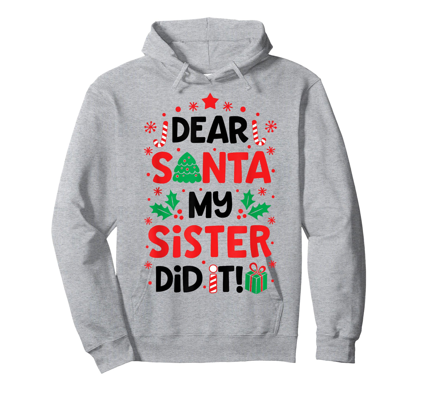 Dear Santa My Sister Did it Funny Christmas Boys Kids Gifts T-Shirt