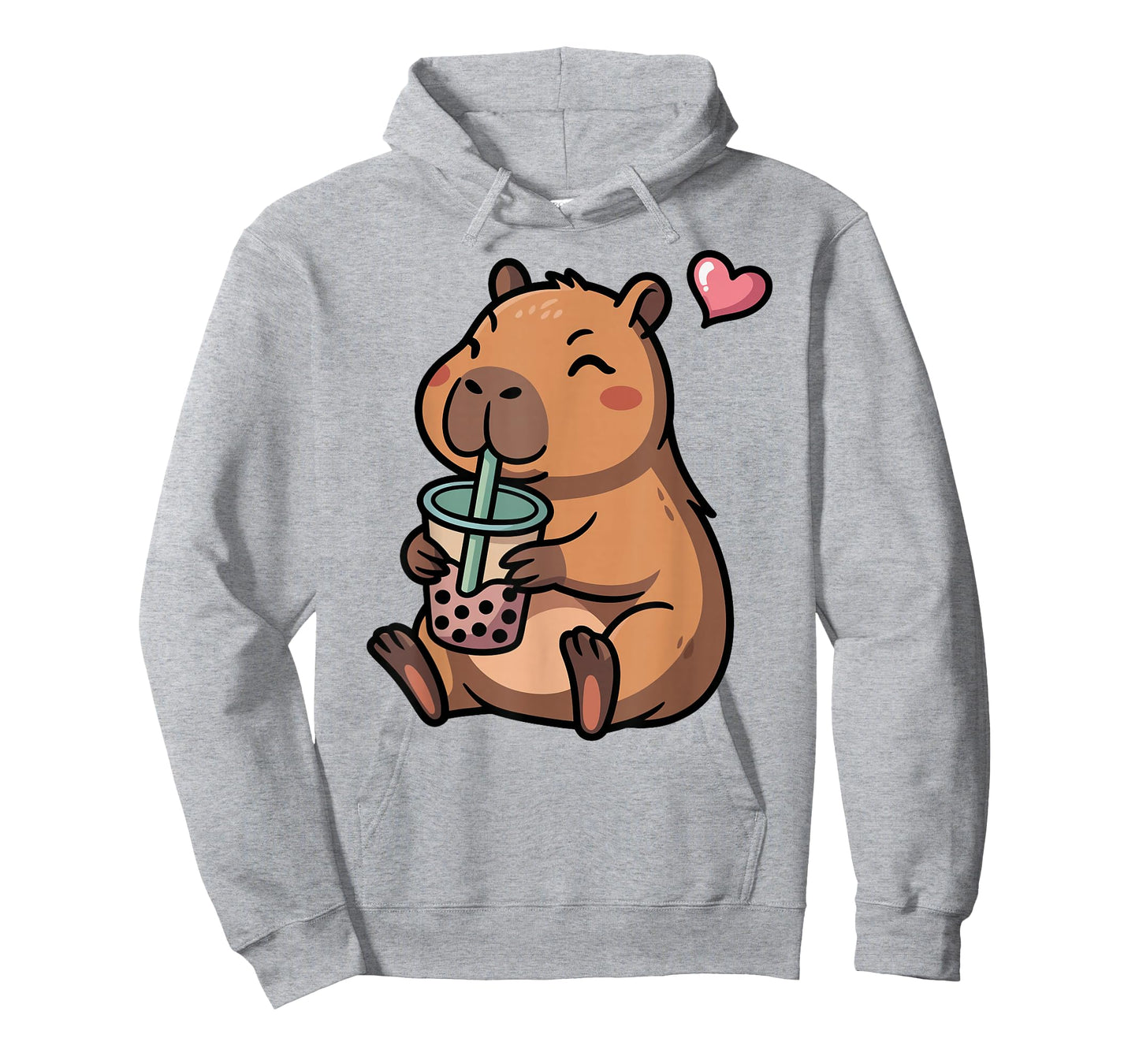 Cute Capybara Boba Bubble Tea Kawaii Capybara Girls Kids T-Shirt