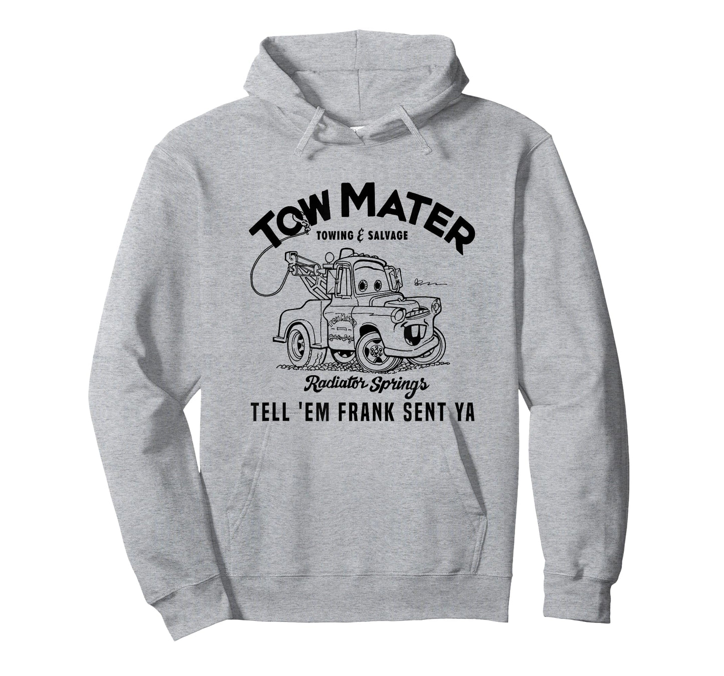 Disney Pixar Cars Tow Mater Towing & Salvage Outline Logo T-Shirt