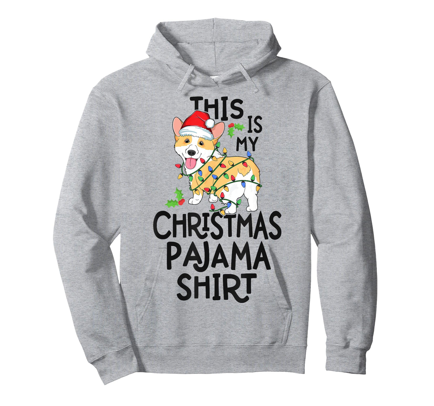 Corgi Tree Light Dog Xmas This Is My Christmas Pyjama Shirt Men Women Kids T-Shirt