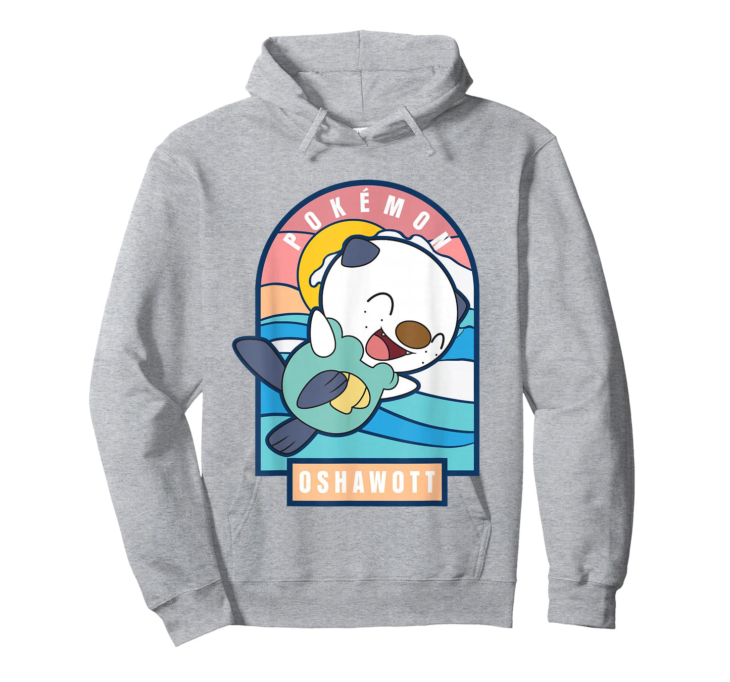 Pokémon Cute Happy Playful Oshawott Colorful Chest Poster T-Shirt