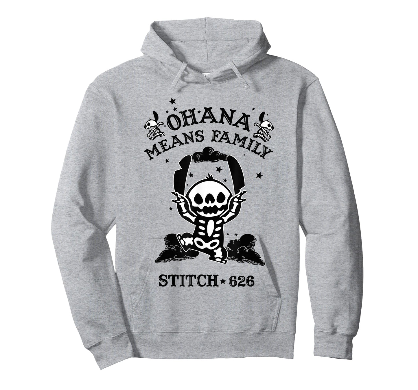 Disney Lilo & Stitch Halloween Ohana Means Family Skeleton T-Shirt