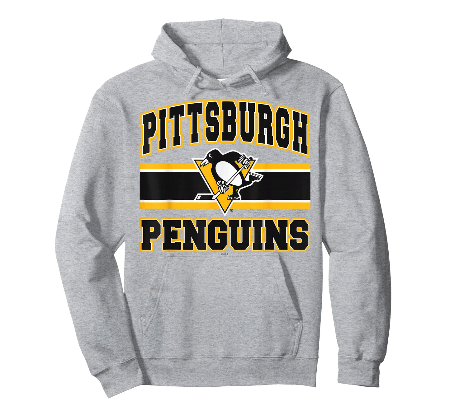 Pittsburgh Penguins Stripe Gray Officially Licensed T-Shirt