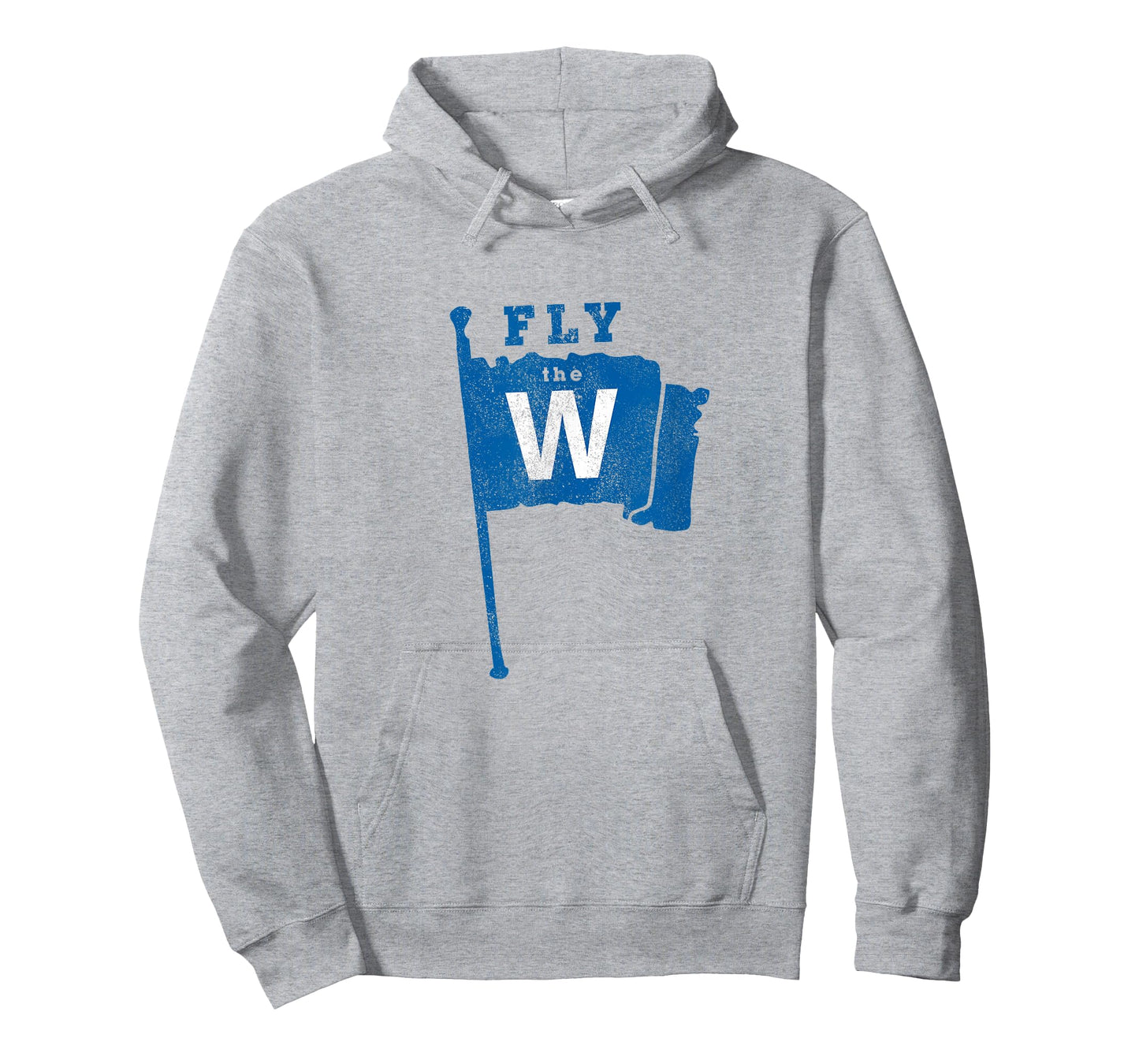 Fly The W Chicago Baseball Winning Flag Distressed T-Shirt
