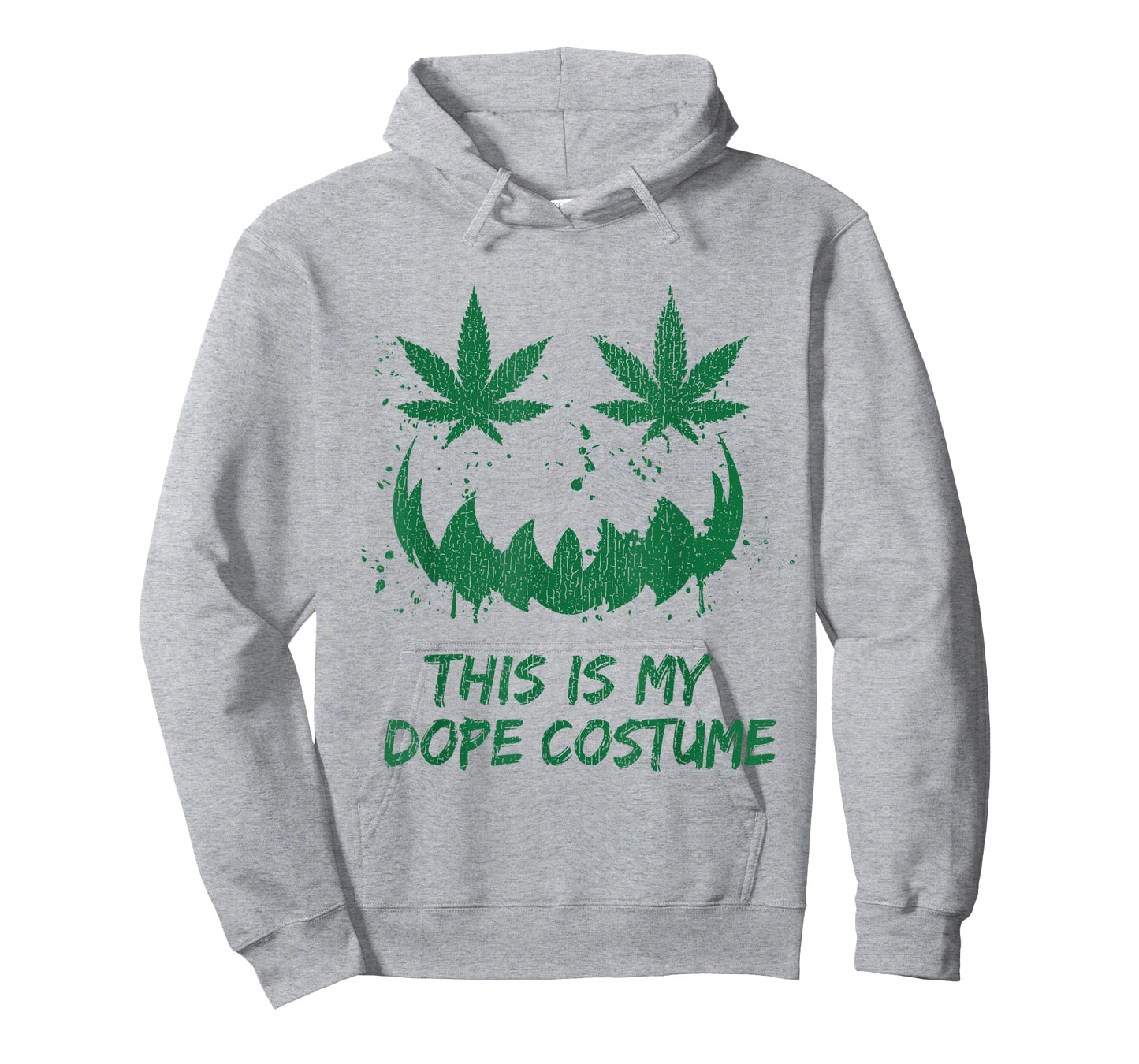 This Is My Dope Costume Pumpkin Face Weed Leaf Marijuana T-Shirt
