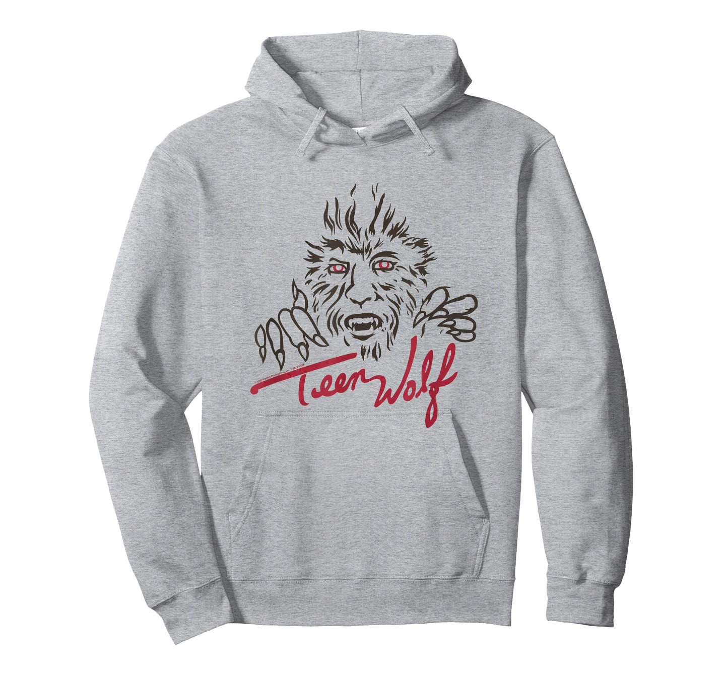 Teen Wolf Retro Vintage Eighties Werewolf Line Art Logo T-Shirt