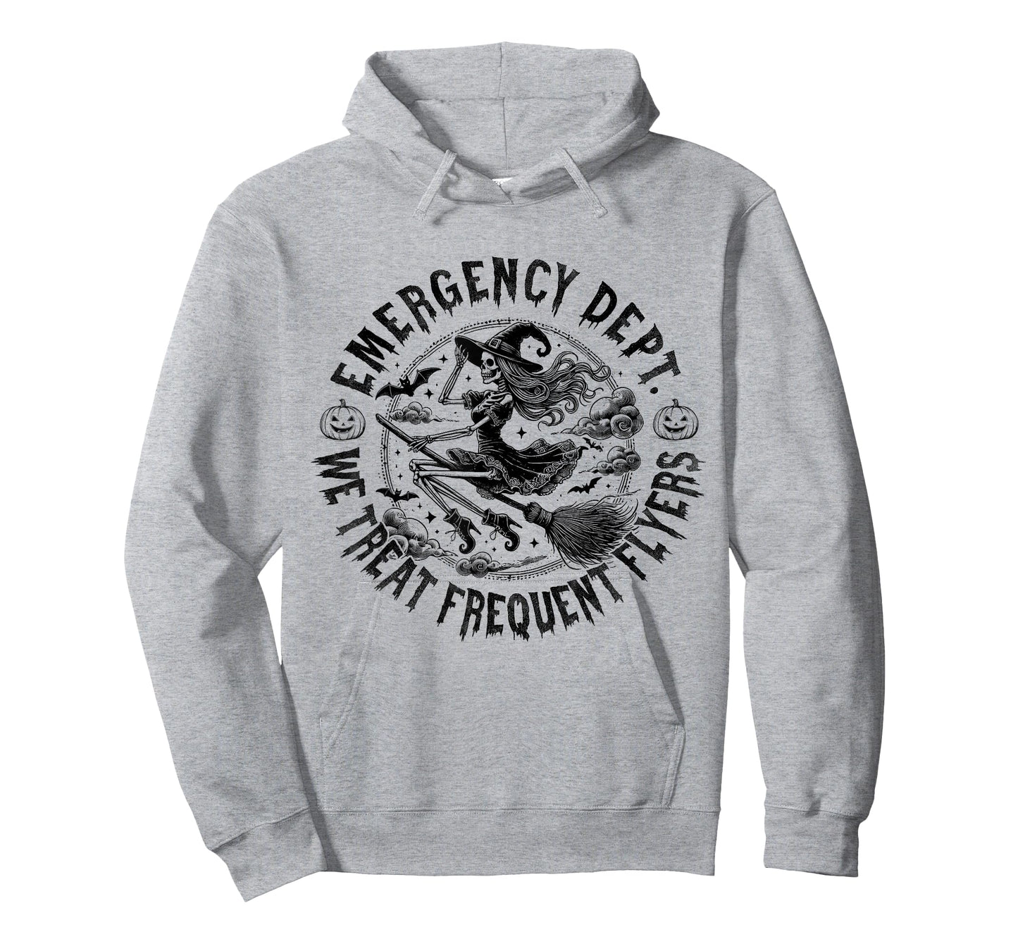 Emergency Dept We Treat Frequent Fliers Halloween ER Nurse T-Shirt