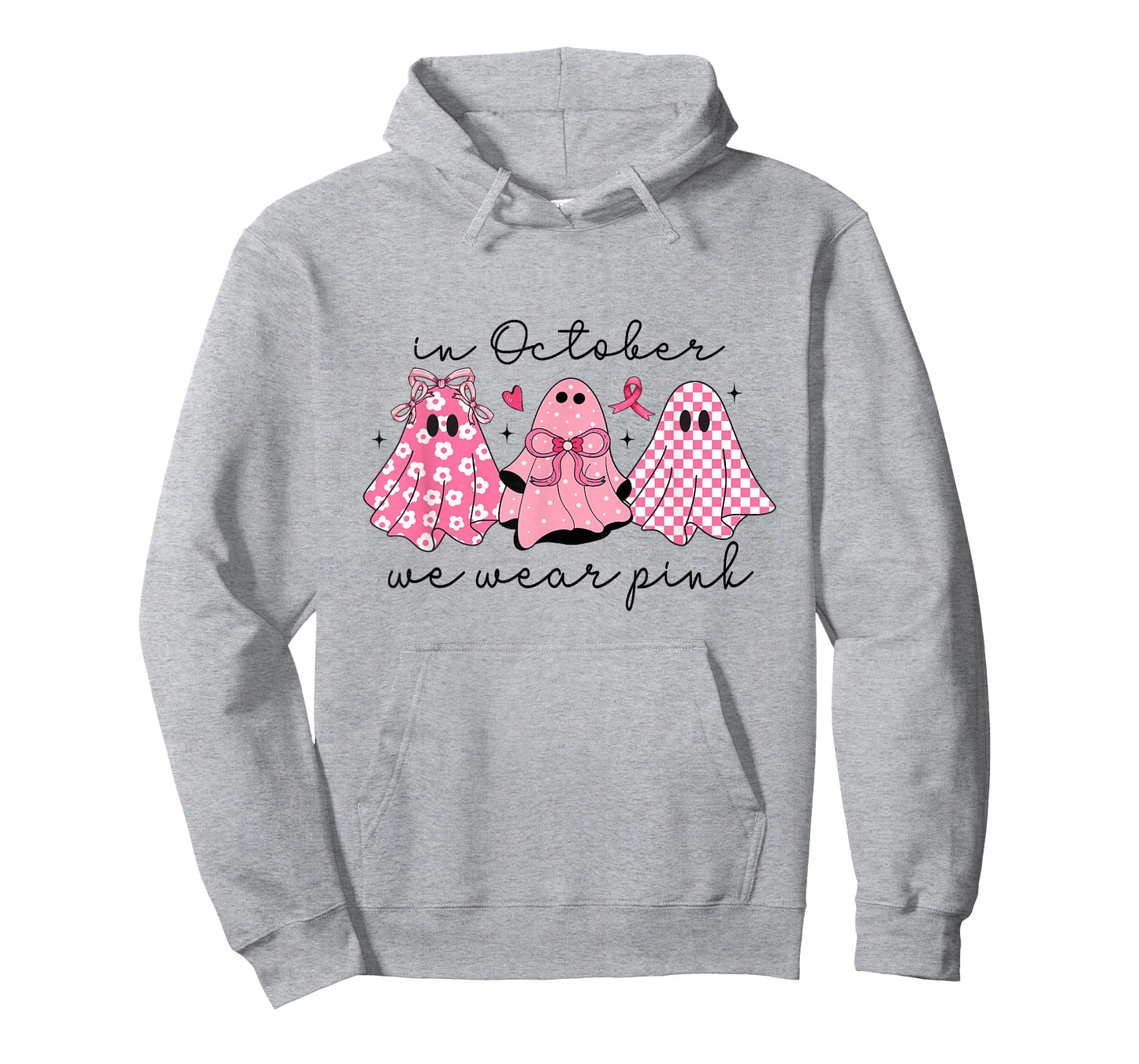 In October We Wear Pink Cute Ghost Women's T-Shirt
