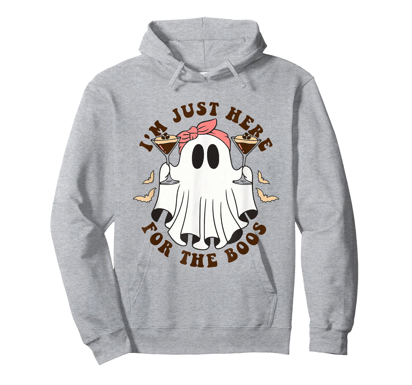 I'm Just Here for The Boos Halloween Espresso Martini Ghost T-Shirt