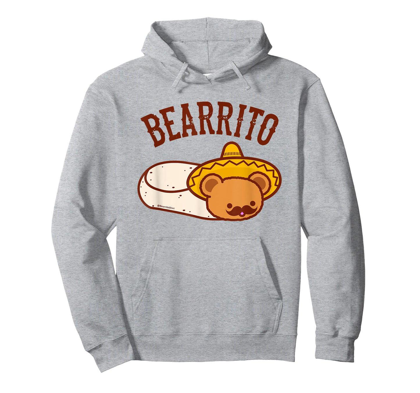 Mexican BEARRITO T-Shirt - Teddy Bear Burrito with Mustache T-Shirt