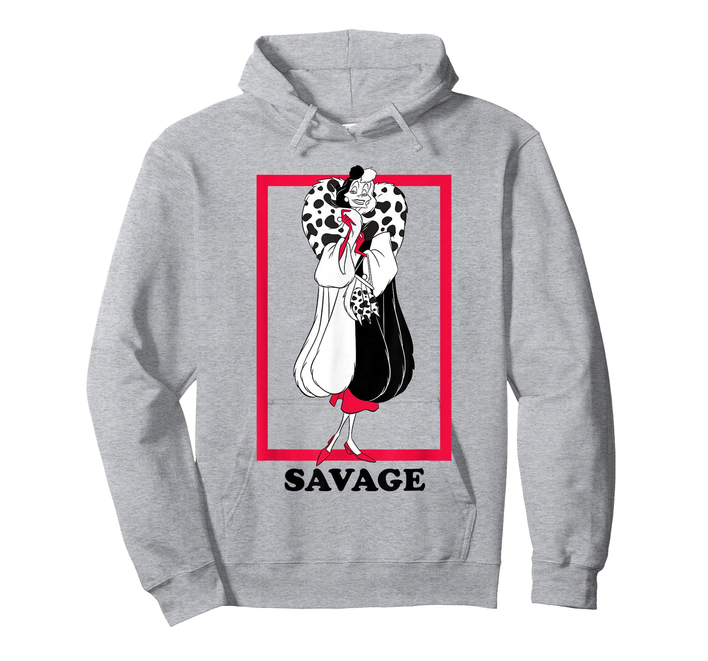 Disney 101 Dalmatians Savage Cruella De Vil Sassy Portrait T-Shirt