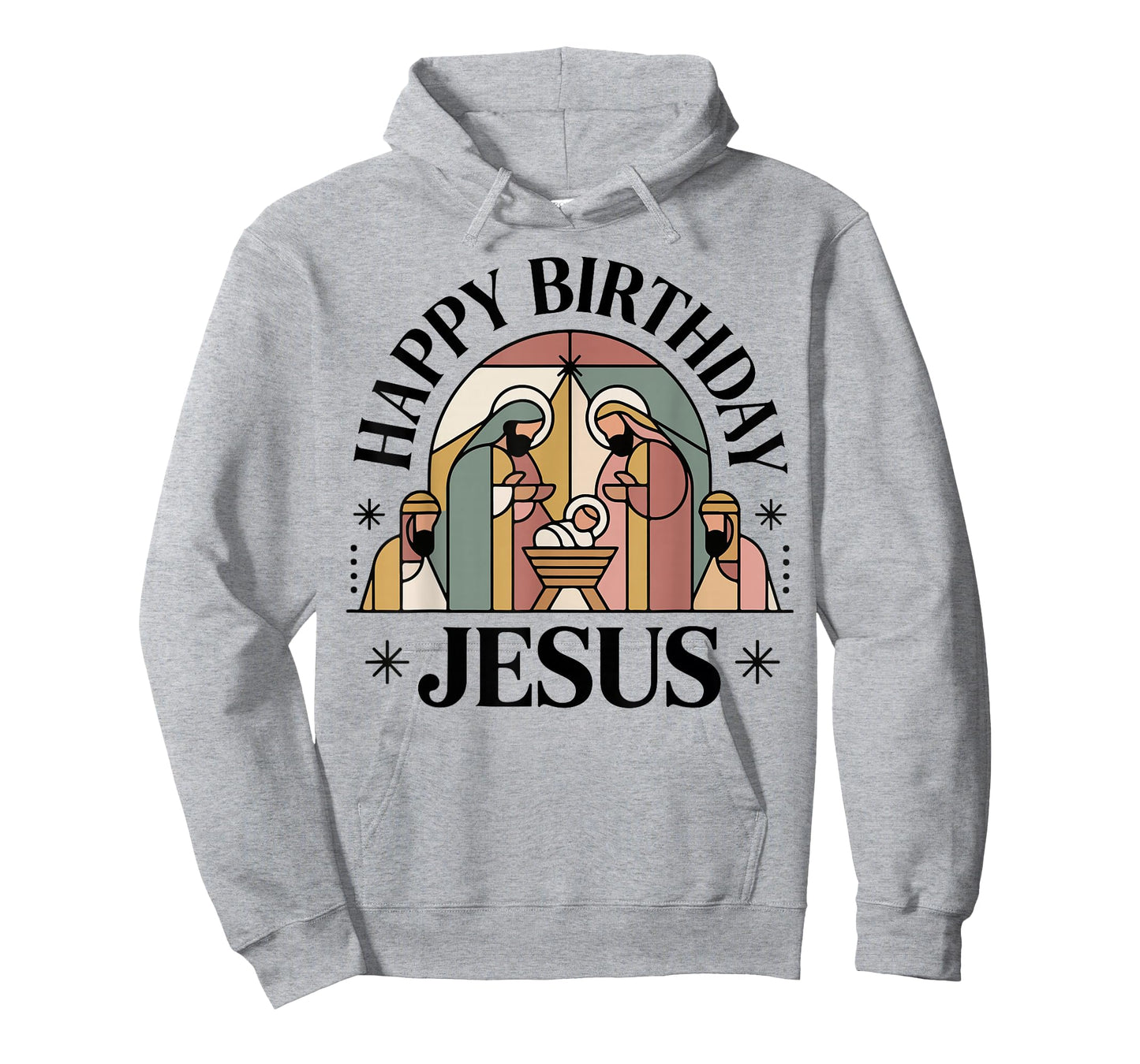 Happy Birthday Jesus Christmas Christian Outfit Toddler Girl T-Shirt