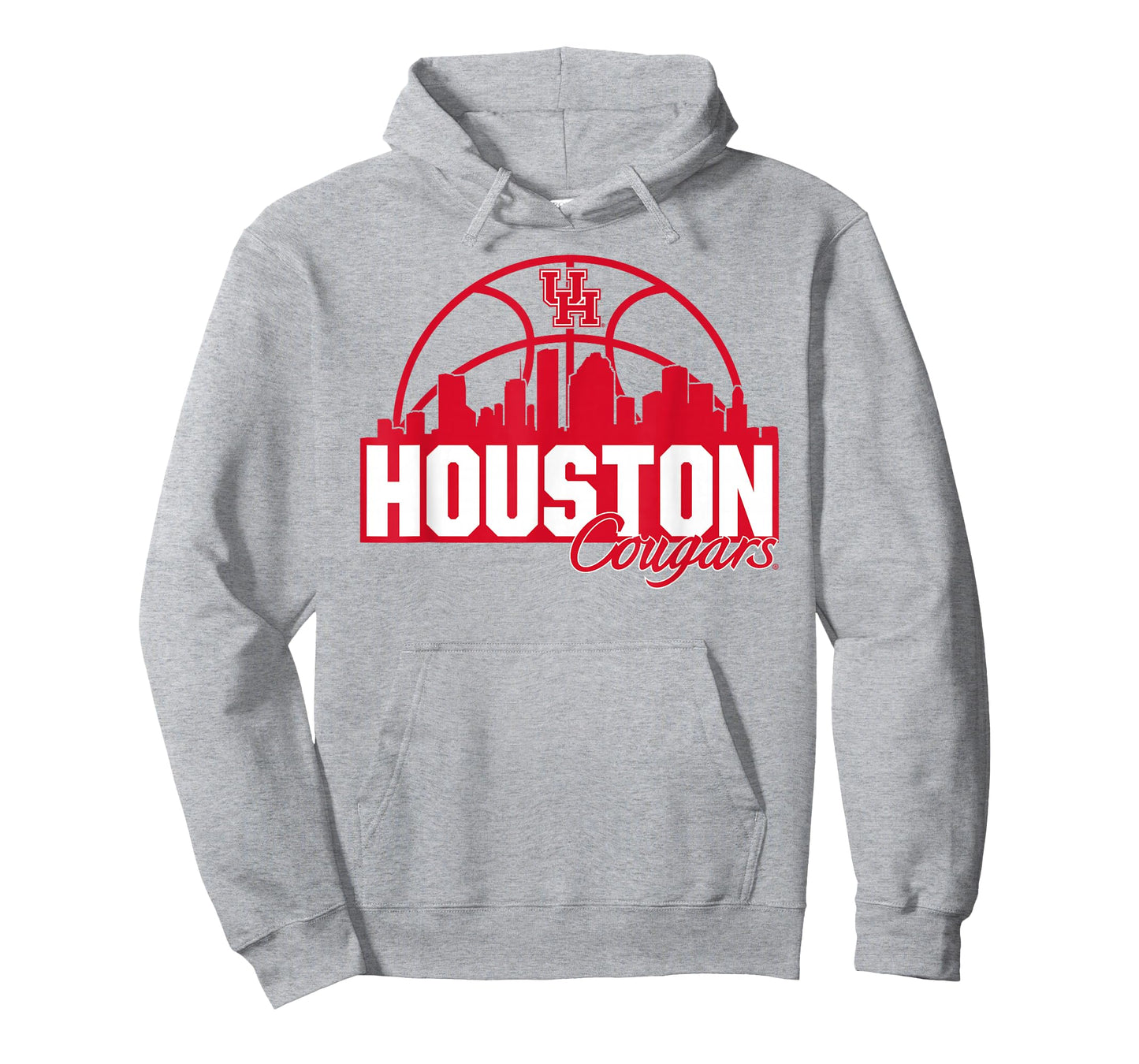University of Houston | Houston Blue Basketball City Skyline T-Shirt