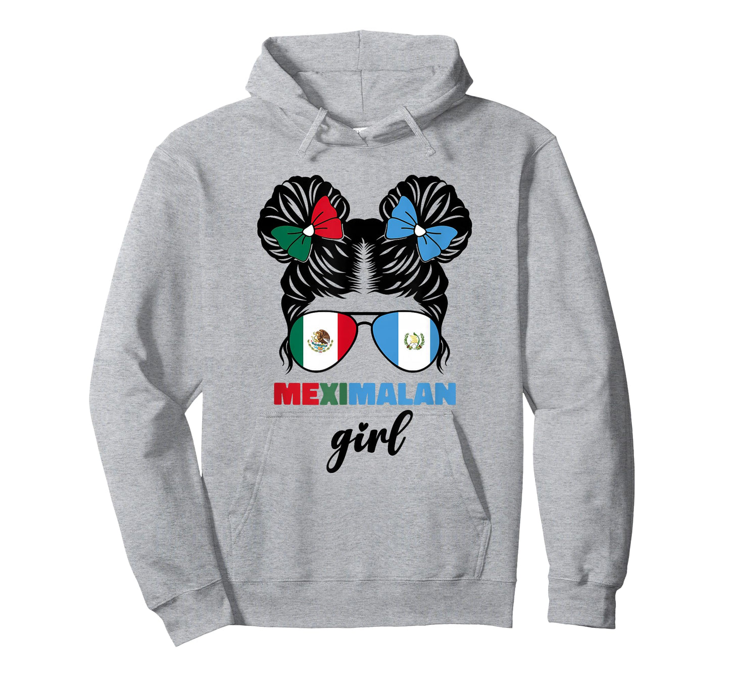 Half Mexican and Guatemalan Mexico Guatemala Flag Girl Kids T-Shirt