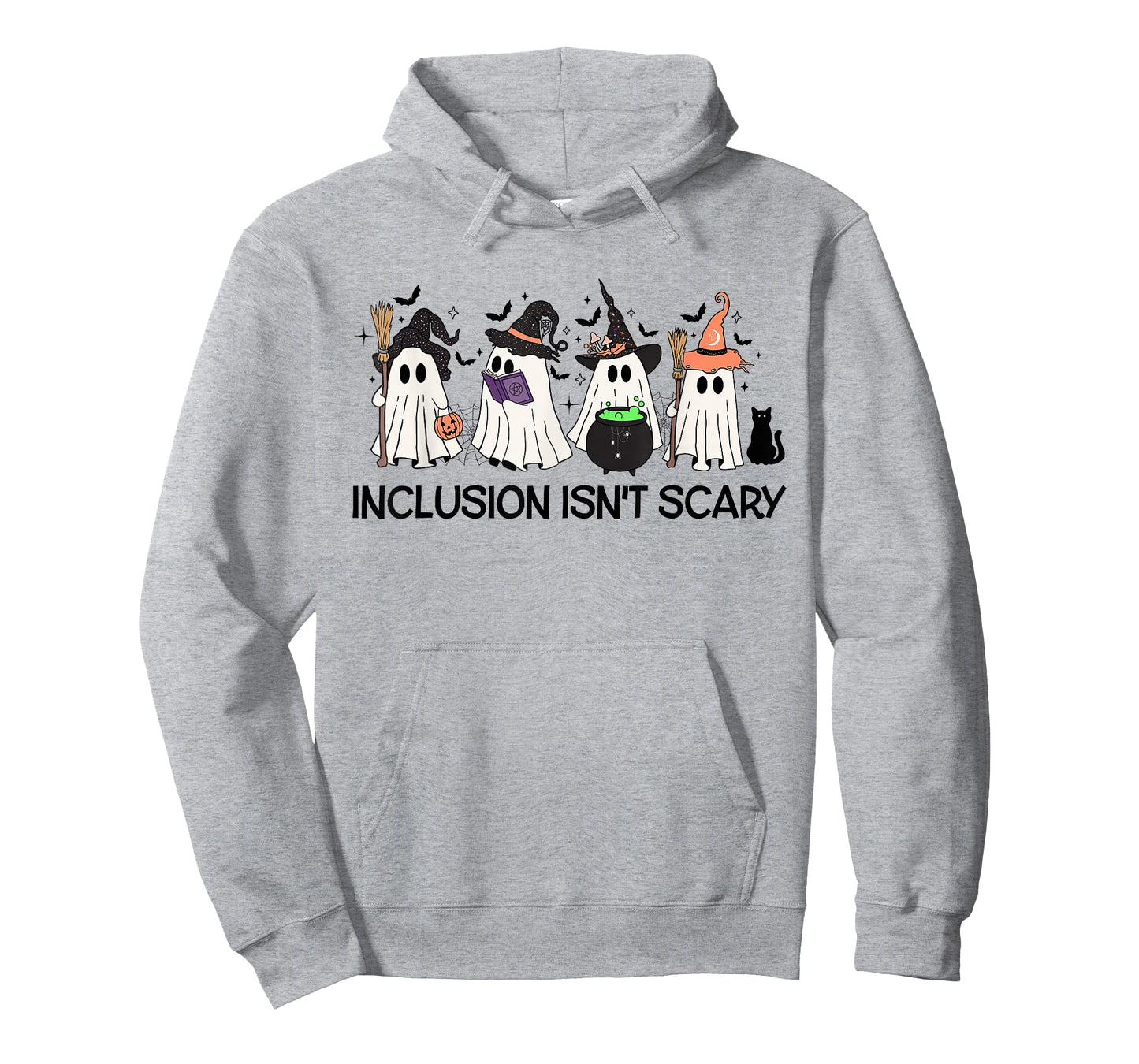 Inclusion Isn't Scary Boo Ghost Halloween Sped Teacher T-Shirt