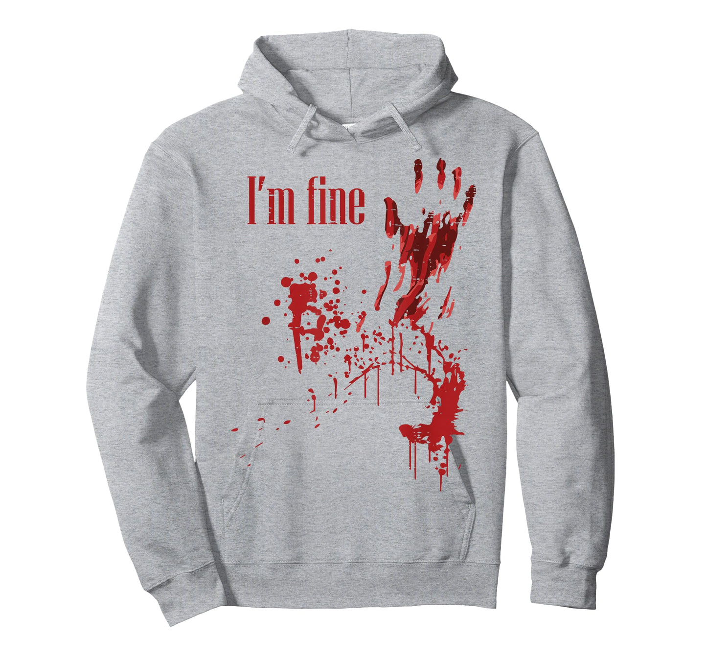 I'm Fine Bloody Funny Halloween Costume Men Women Kids T-Shirt
