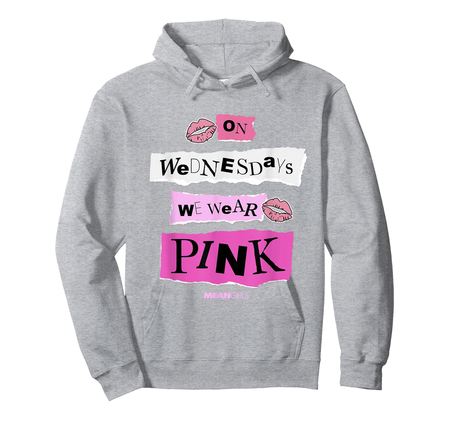 Mean Girls On Wednesdays We Wear Pink Cutout Collage Movie T-Shirt