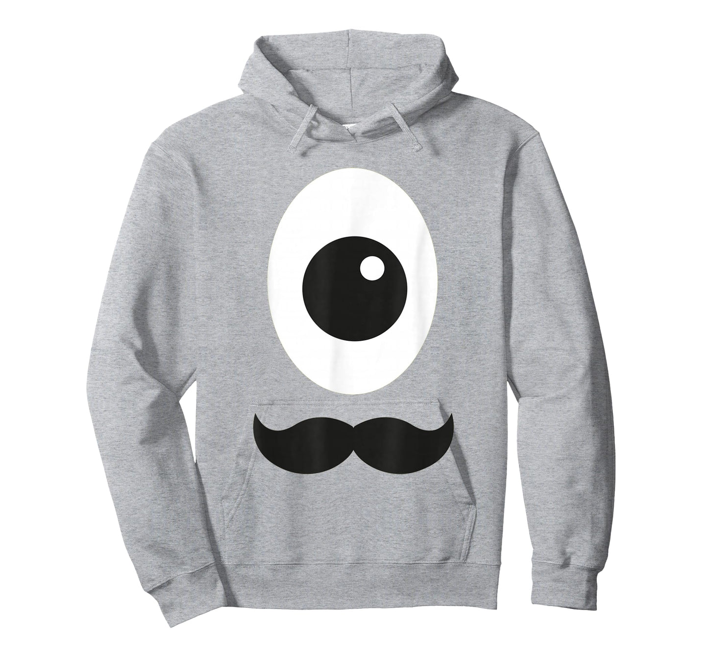 Giant Cyclops Eye and Mustache Monster Alien T-Shirt
