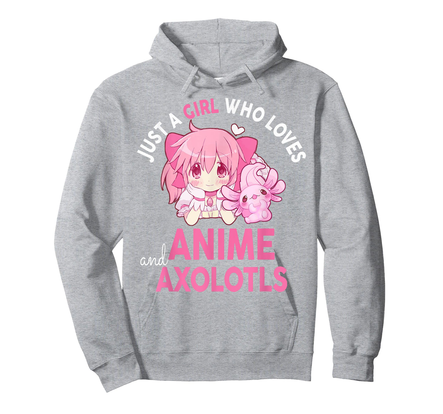 Girl Who Loves Anime Axolotls Cute Kawaii Teen Girls Kids T-Shirt