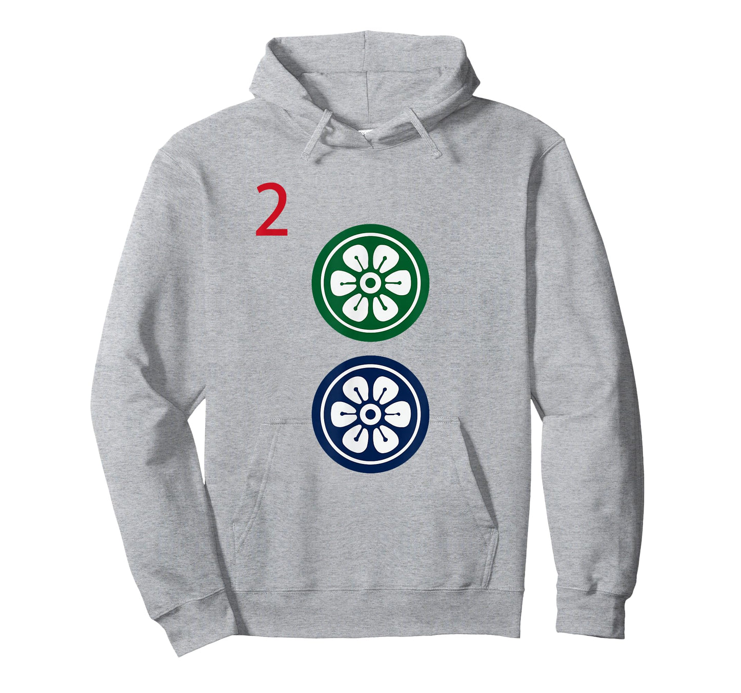 Chinese Mah Jong Dots Pinzu Two Tile Mahjong Costume T-Shirt