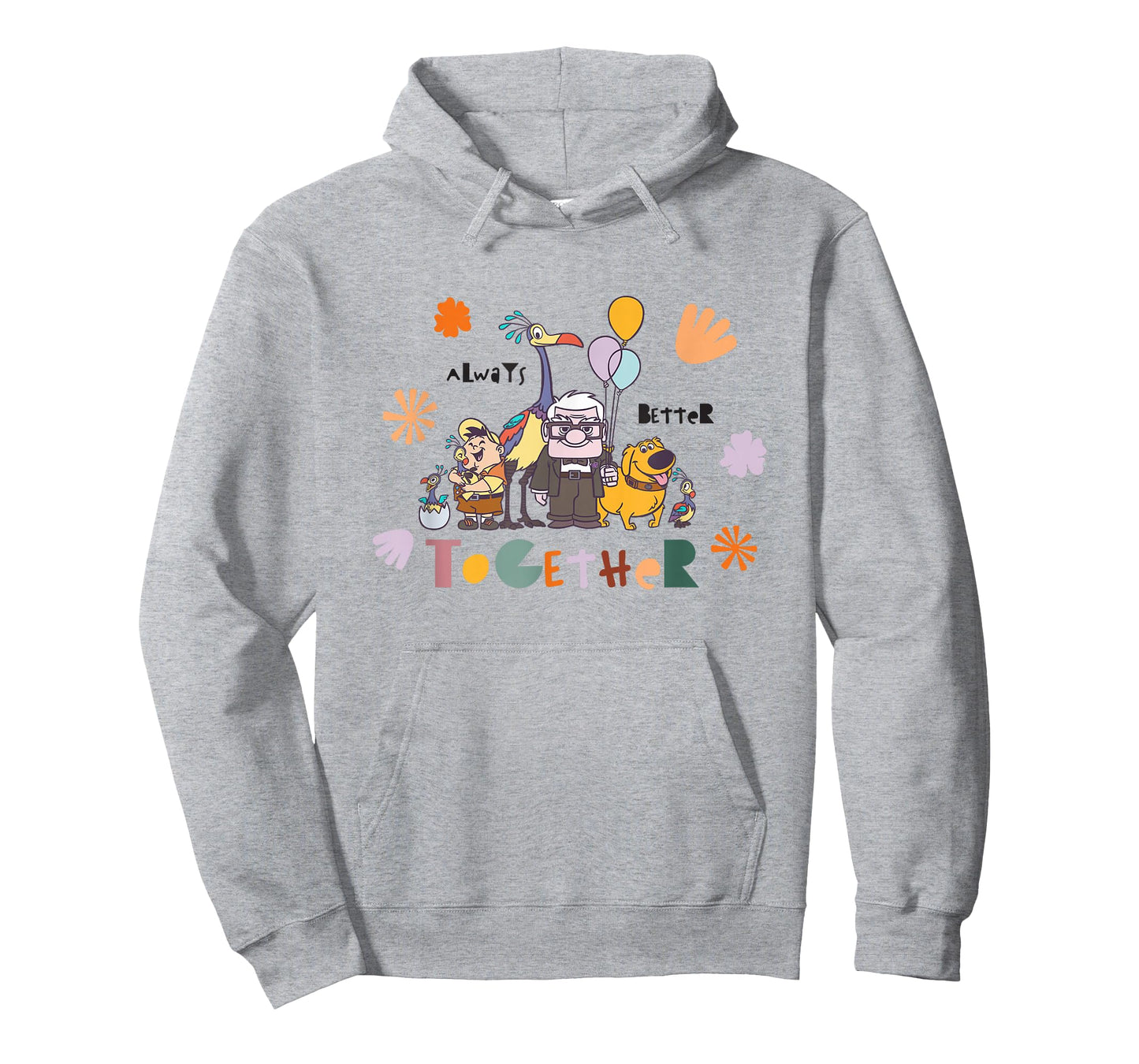 Disney Pixar Up Always Better Together Cute Group Shot Logo T-Shirt