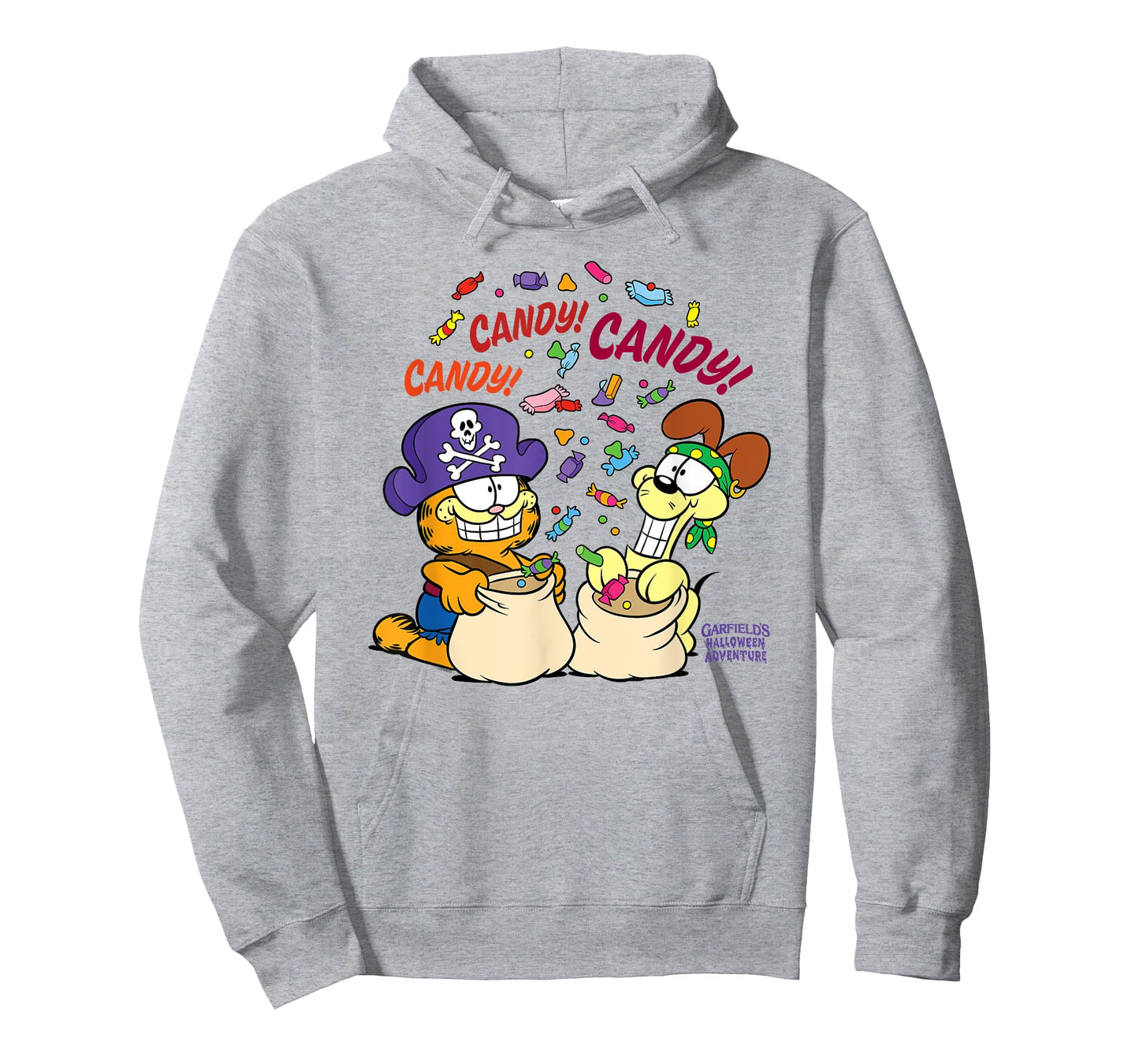 Garfield Candy! Candy! Candy! Halloween Cartoon Cat T-Shirt