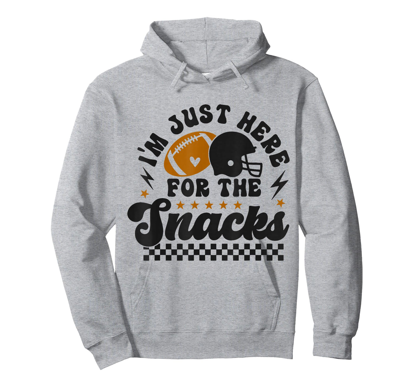 Retro I'm Just Here for The Snacks Cute Football Toddler Kid T-Shirt