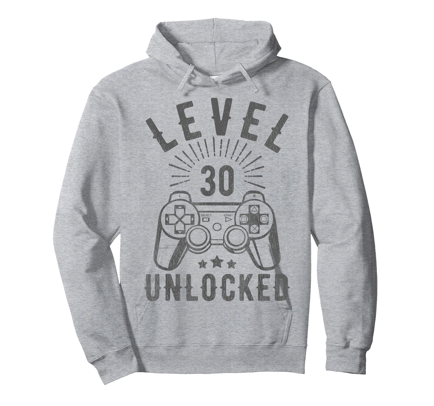 Level 30 Unlocked Funny Gamer 30th Birthday Vintage 30 Years T-Shirt