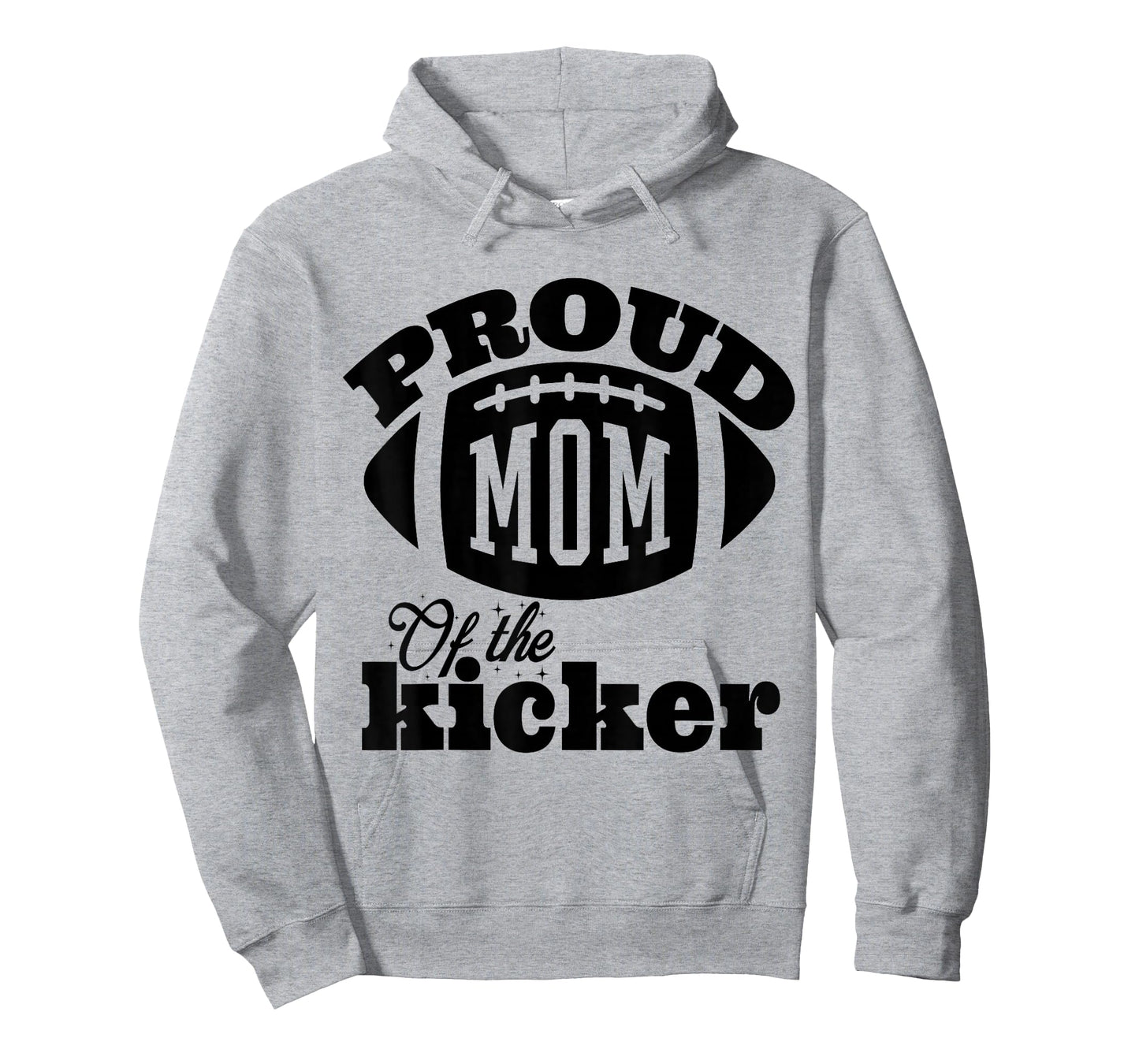 Proud mom of a Kicker Silouhette , Family Funny football T-Shirt