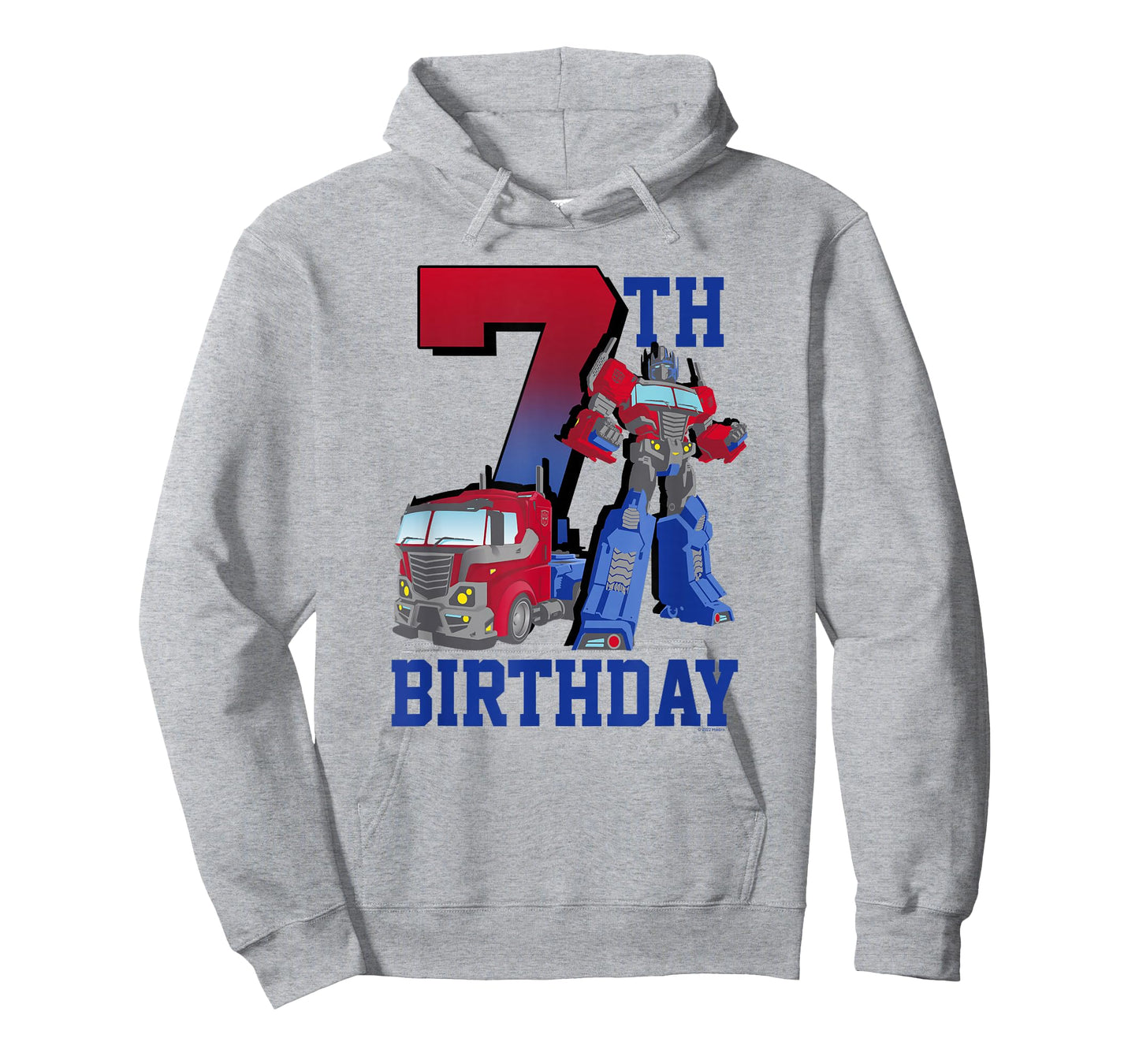 Transformers Optimus Prime 7th Birthday Gradient Fill Poster T-Shirt