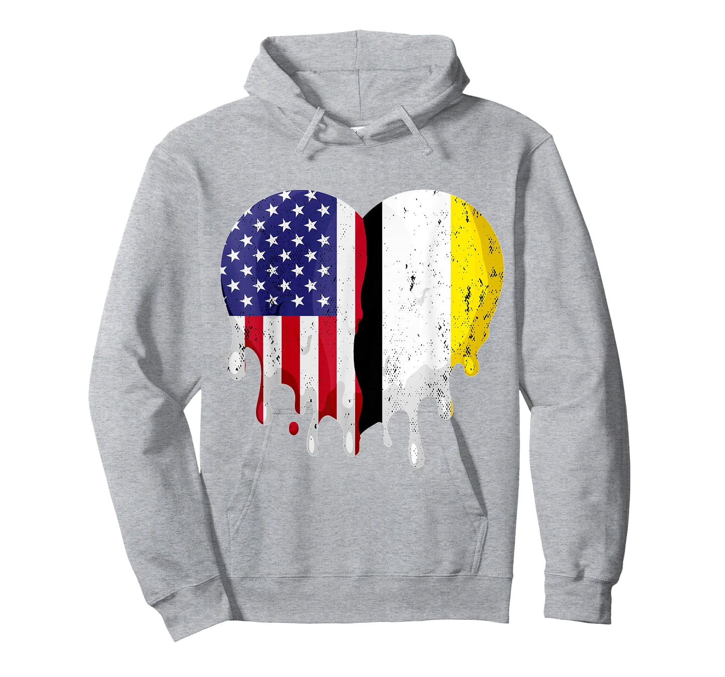 Garifuna American Patriot Grown Country Melting Heart T-Shirt