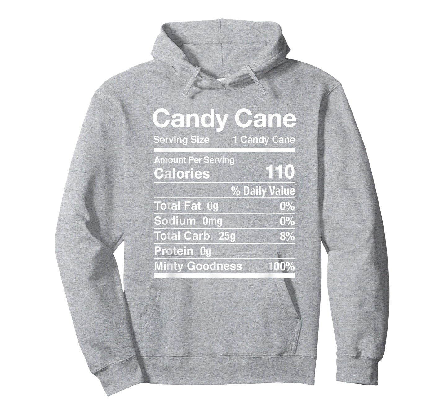 Candy Cane Nutrition Facts Christmas Matching T-Shirt