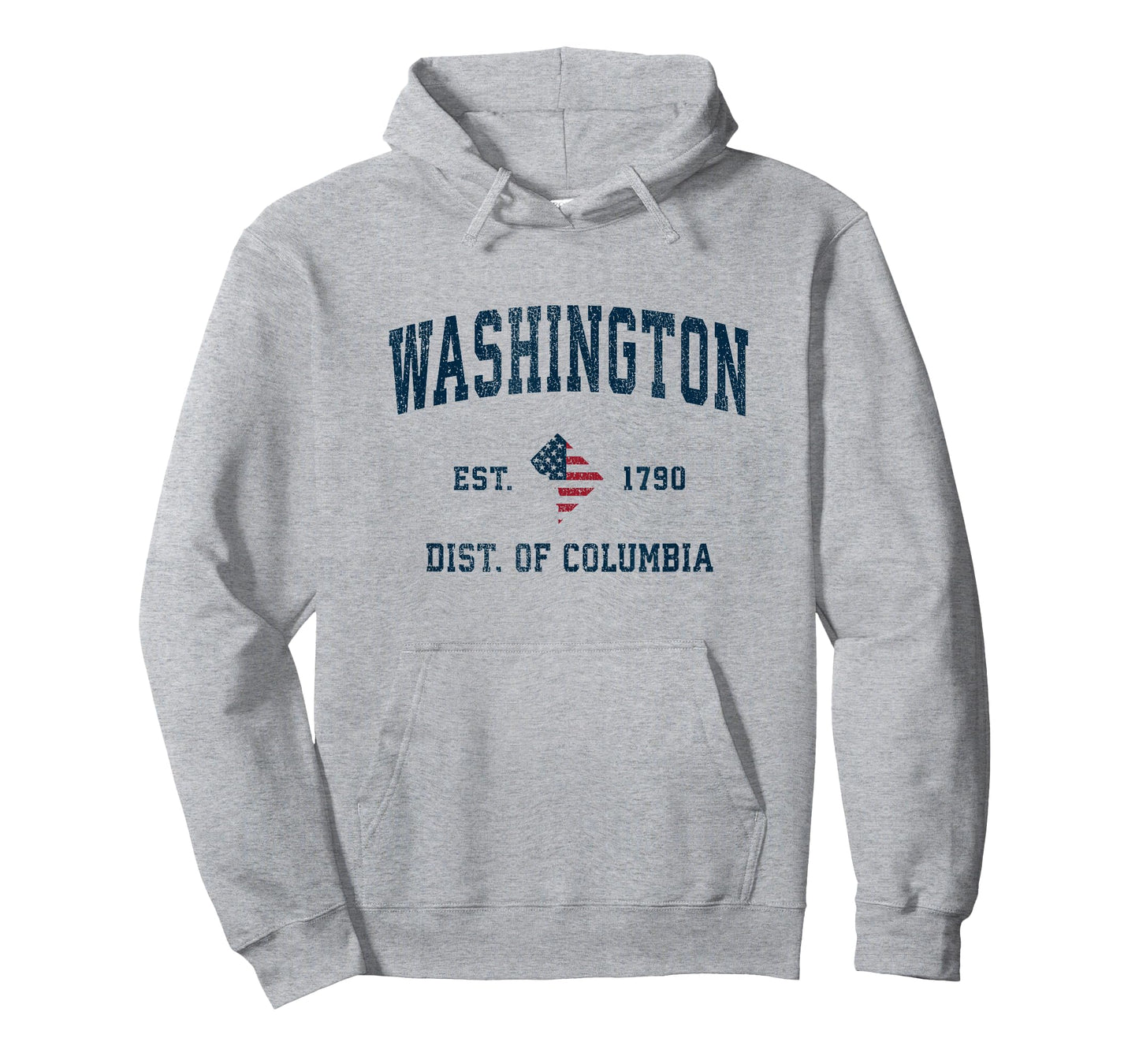 Washington DC Vintage American Flag USA Sports Design T-Shirt
