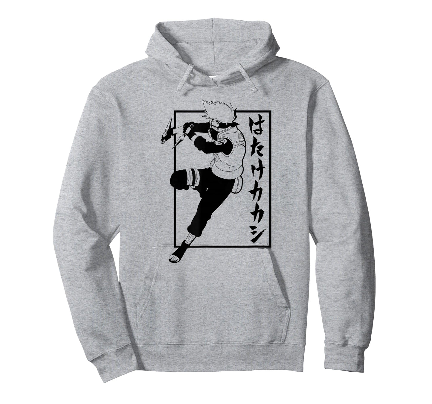 Naruto Shippuden Kakashi with Vertical Kanji Anime T-Shirt