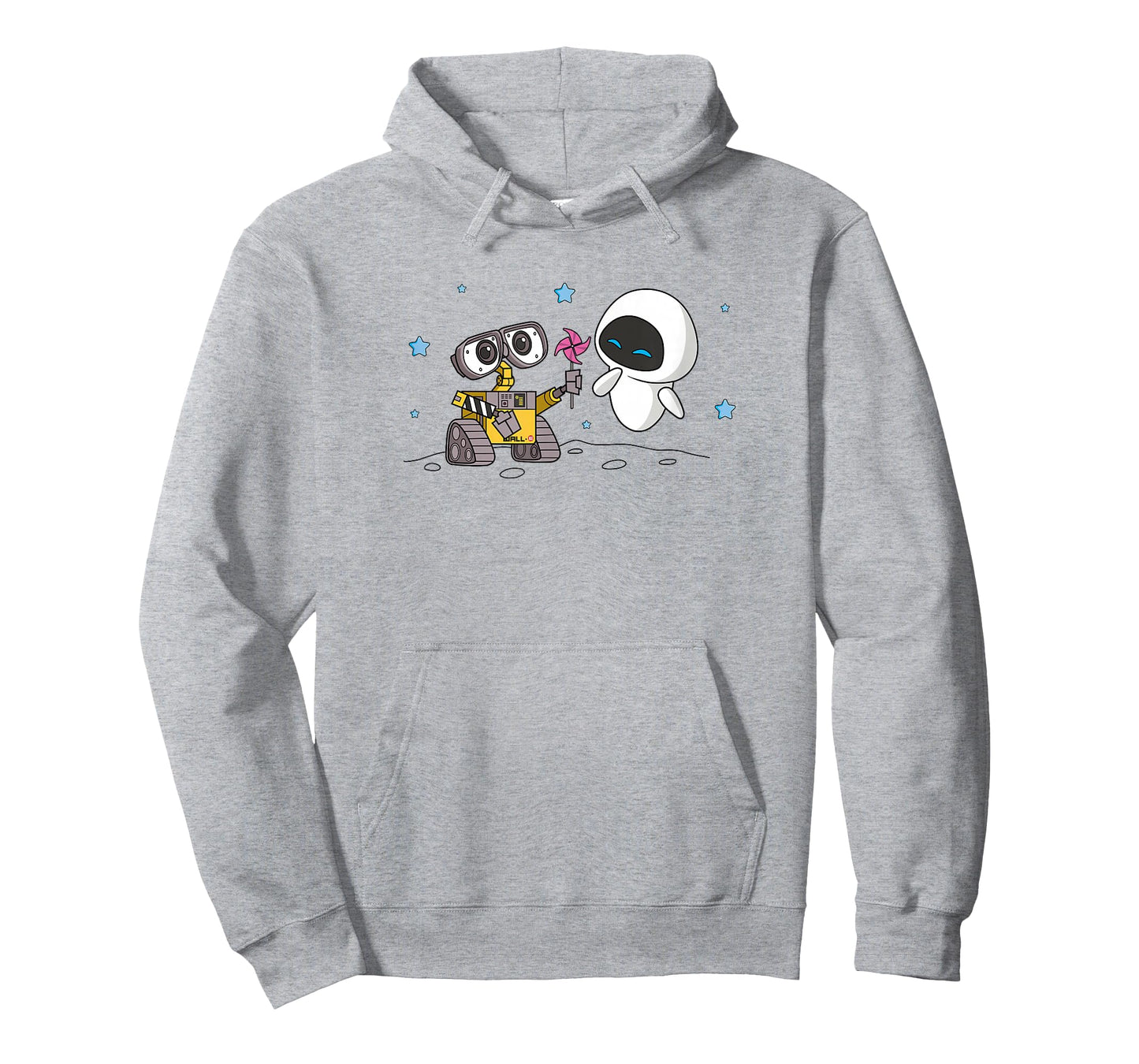 Disney Wall-E & Eve Moonscape Pinwheel T-Shirt Small