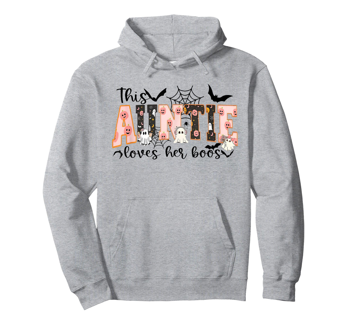 This Auntie Loves Her Boos Halloween Ghost T-Shirt