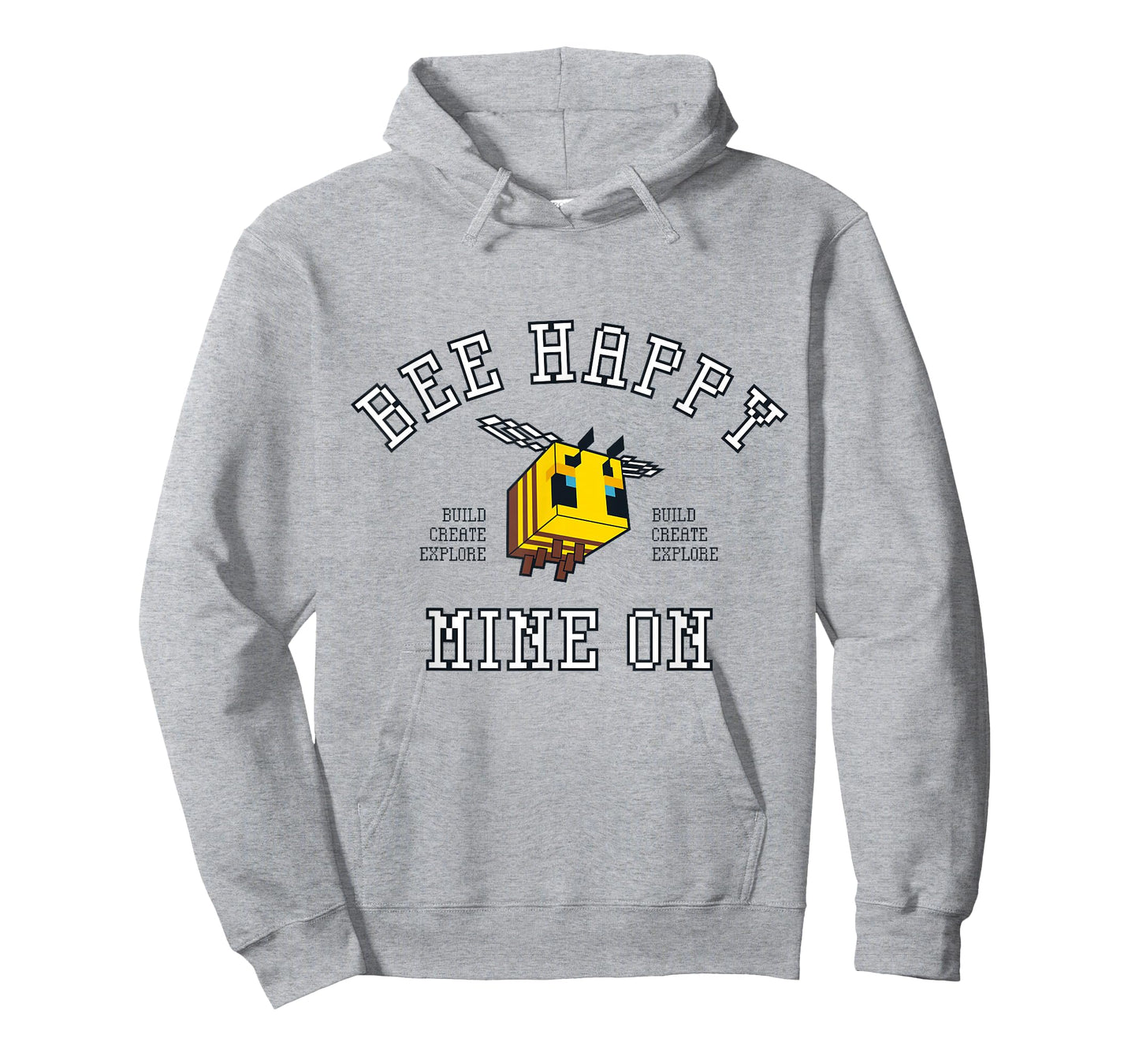 Minecraft Bee Happy Mine On Build Create Explore T-Shirt
