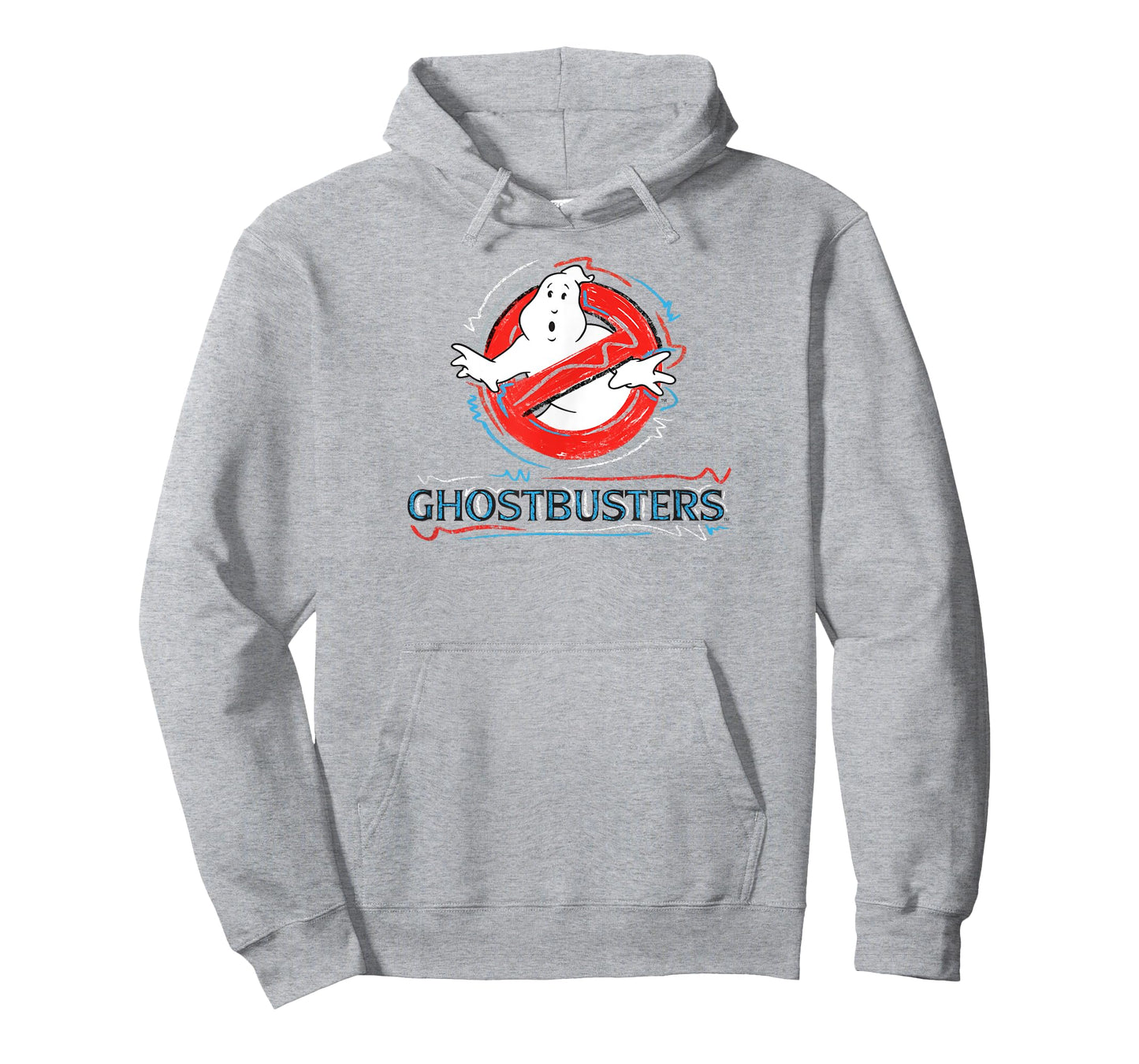 Ghostbusters No Ghost Scribbles Logo Funny Retro Movie T-Shirt