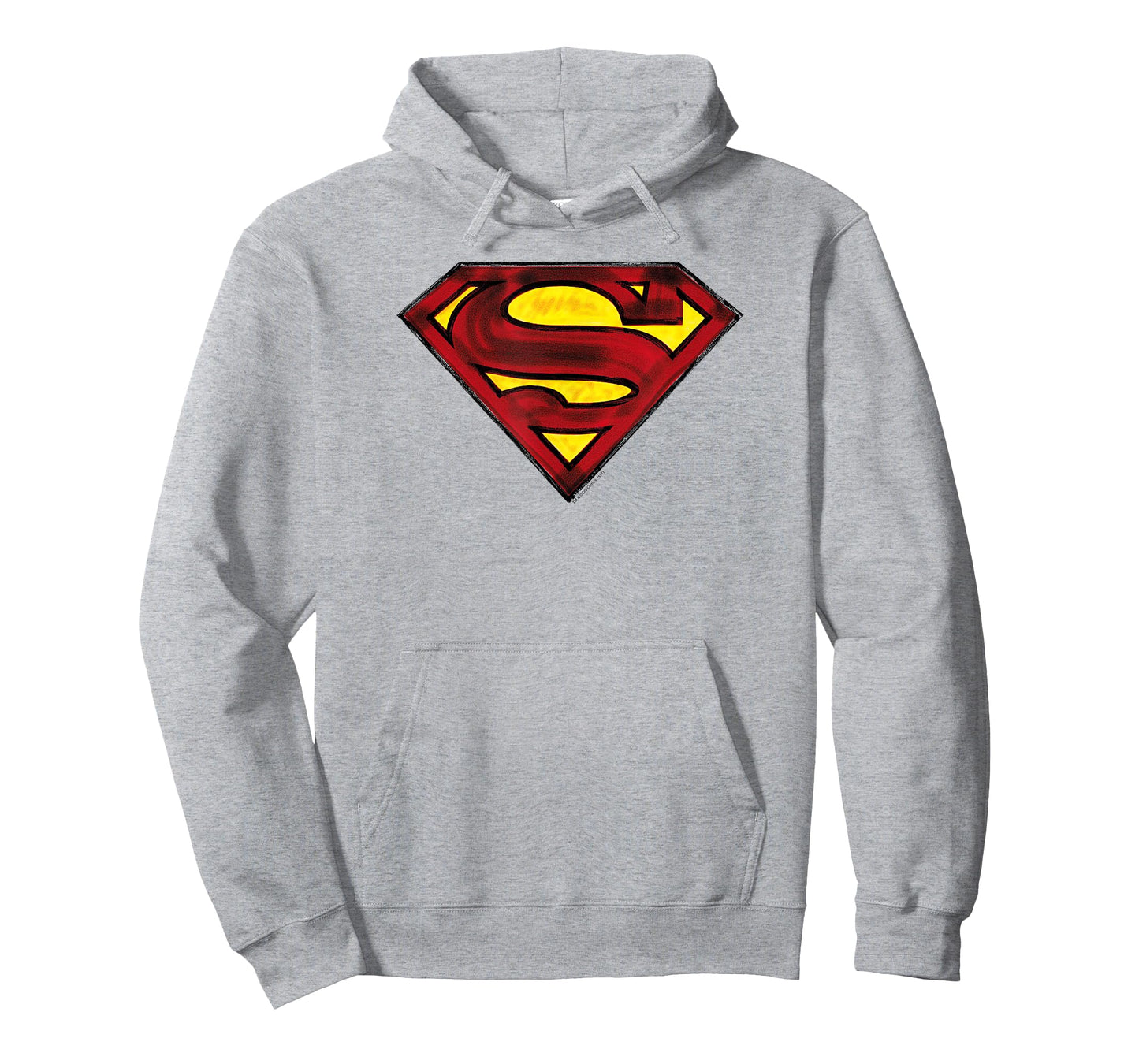 Superman Charcoal Shield T Shirt T-Shirt