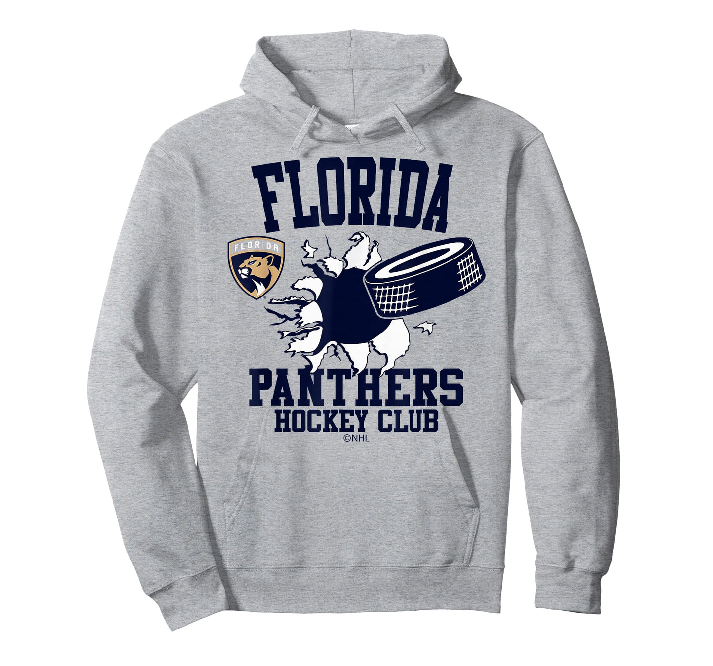 Florida Panthers Hockey Puck Burst Red Officially Licensed T-Shirt