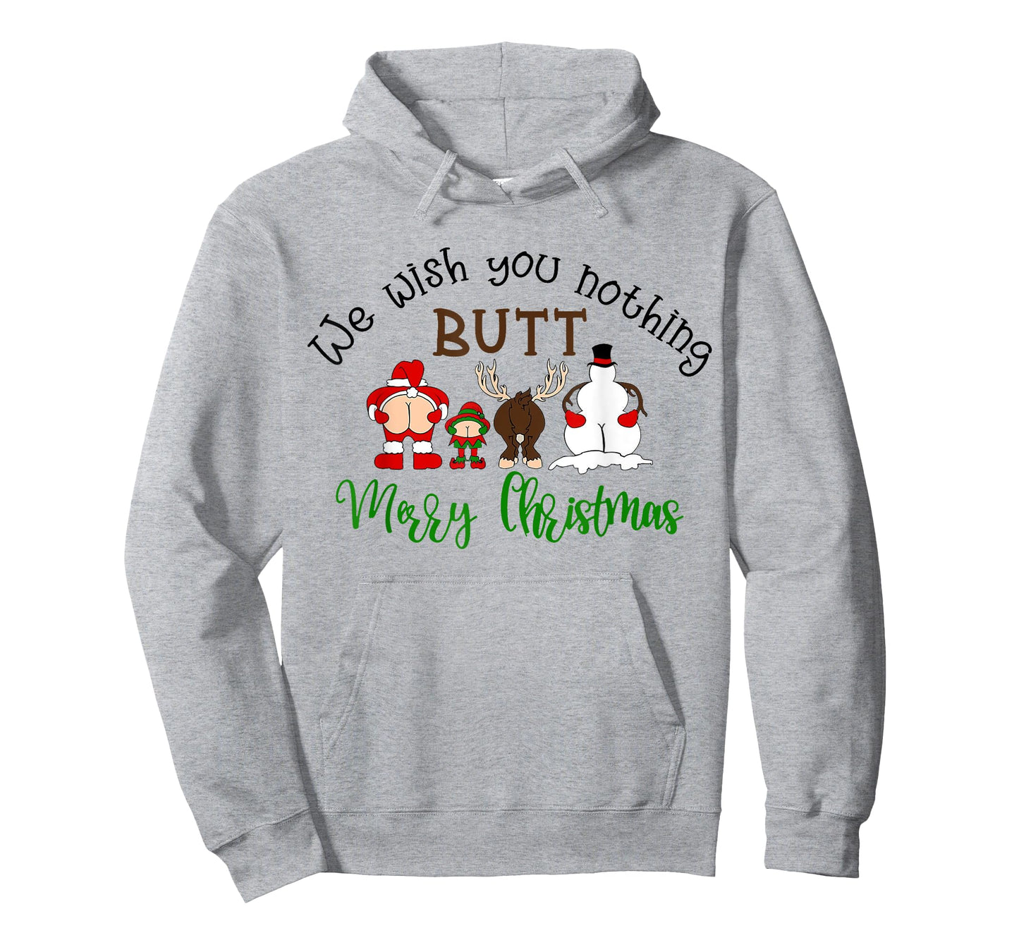 We Wish You Nothing But Merry Christmas Funny Santa Xmas T-Shirt