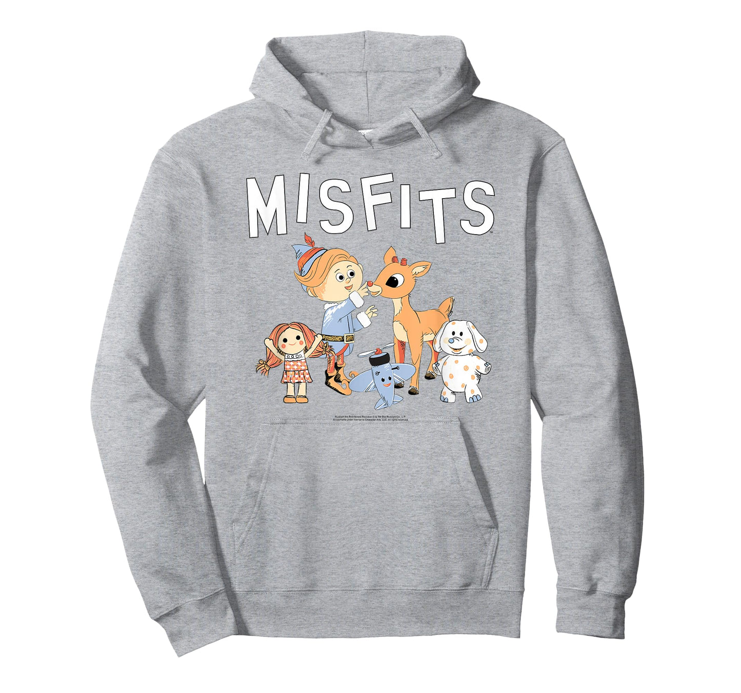 Rudolph Misfit Toys Illustration Vintage Christmas Cartoon T-Shirt