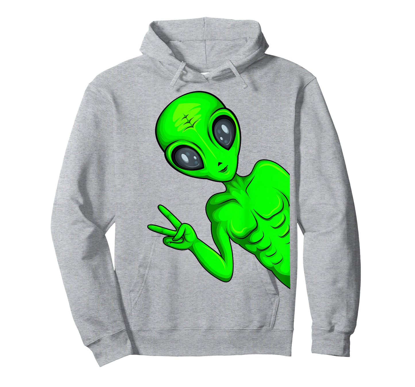 Green Alien Ufo Boys Kids Women Men T-Shirt